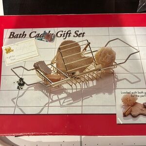 NIB bath caddy gift set